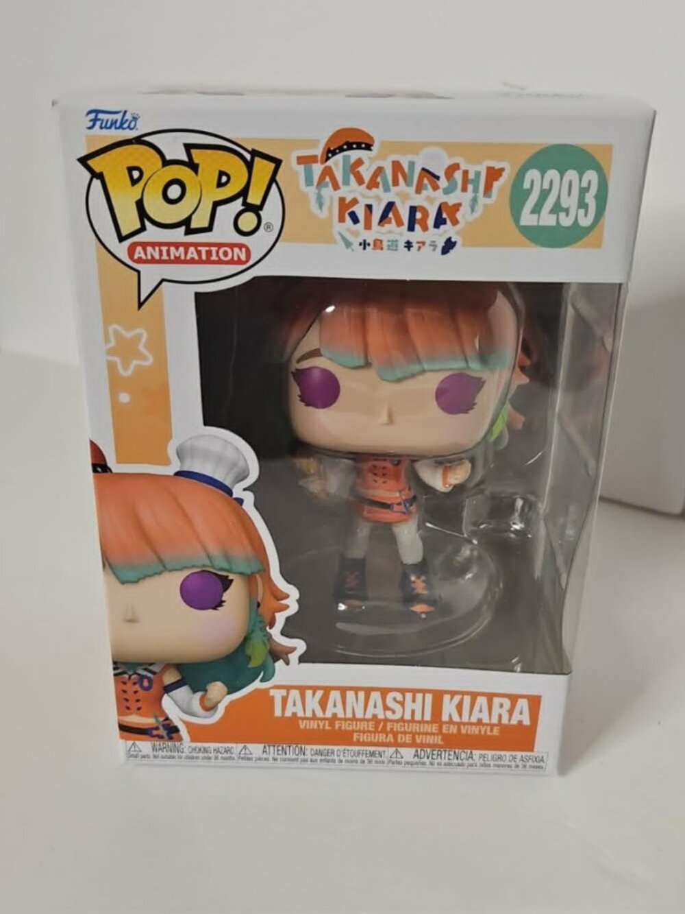 Funko Pop Takanashi Kiara #2293 Hololive Animation New In Box - Picture 2 of 7
